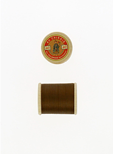 Fil coton bobine bois 200m café