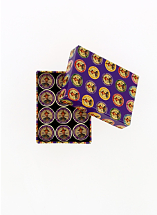 Boite 12 bobines polyester coloris foncés assortis n°1