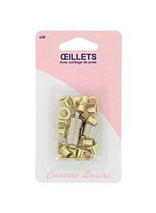 20 œillets laiton avec outillage de pose