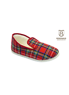 Charentaise écossais rouge Taille 38