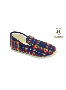 Charentaise écossais marine Taille 41