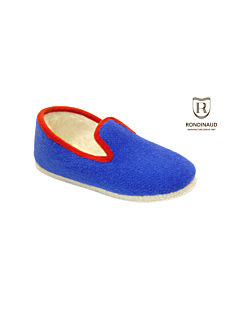 Charentaise bleu roi bordure rouge Taille 41