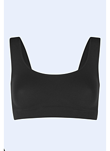 Brassière bretelles larges noir Taille 3/4
