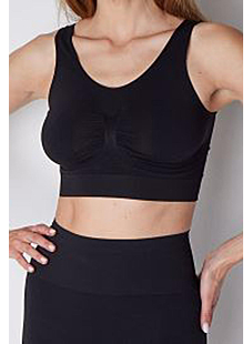 Brassière galbant noir Taille 3/4