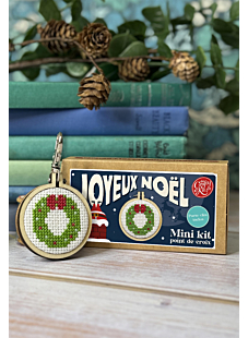 Mini kit au point de croix Joyeux Noël