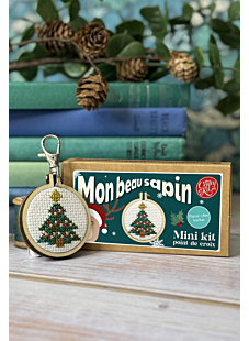 Mini kit au point de croix Mon beau sapin