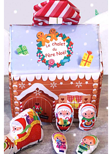 Kit La maison du Père Noël à coudre
