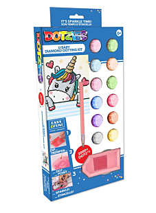 Kit broderie diamant pour enfant Licorne amoureuse