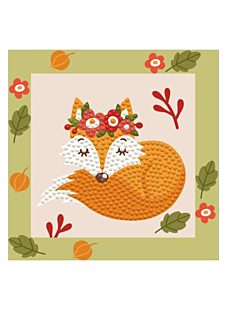 Kit broderie diamant débutant Renard
