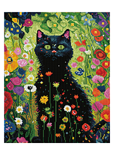 Kit broderie diamant Chat noir