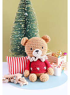 Kit boule de noël amigurumi - L'ourson