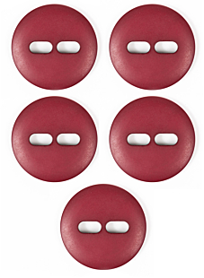 Set van 5 knopen 34 mm Pruim