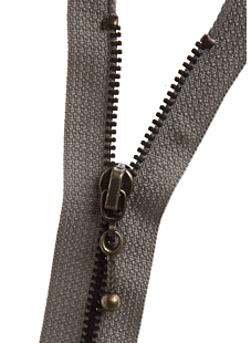 Grijs niet-scheidbare sluiting 25 cm