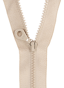 Fermeture double curseur Beige 60 cm