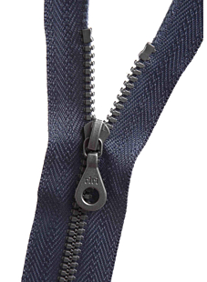 Grijze scheidbare sluiting 25 cm
