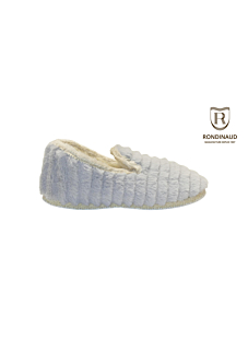 Charentaise fausse fourrure grise - Femme