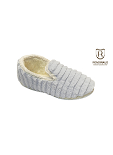 Charentaise fausse fourrure grise - Femme