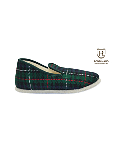 Charentaise écossais vert - Homme