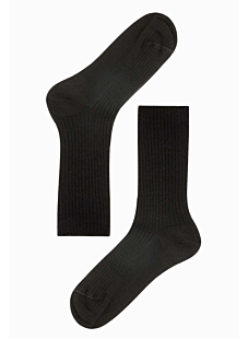 Chaussettes non comprimantes laine noir