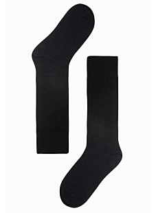 Chaussettes hautes modal cachemire noir
