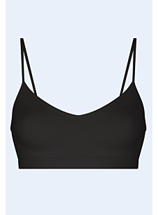 Brassière bretelles fines noir