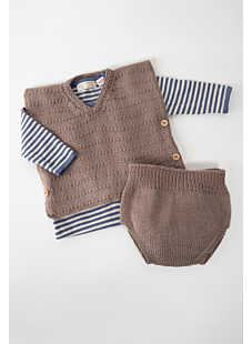 Pull sans manches et culotte