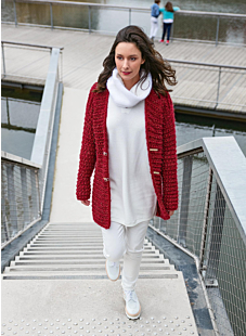 Vest met V-hals
