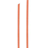 Satijnen lint met oranje stippen 6 mm x 5 m