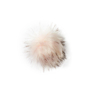 Bleekroze pompon met drukknoop Ø 15 cm