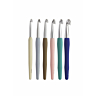 Set van 6 aluminium haaknaalden Knit Pro, 13 cm