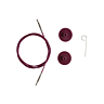 Kabel en 2 stoppen, 120 cm, Knit Pro