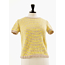 M0856 Pull rayé manches courtes
