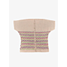 M1335 Gilet jacquard sans manches en impression papier