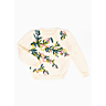 M2215 Pull broderie florale en impression papier