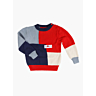 M2898 Pull col rond color en impression papier block Clovis