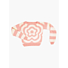 M2927 Pull jacquard fleur Iwona en impression papier