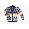 M2948 Veste jacquard col châle Salomon en impression papier