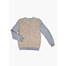 M2955 Pull 3 couleurs col rond Mathieu en impression papier