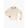 M2992 Pull raglan rayé en impression papier