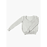 M6047 Jersey trui met V-hals en ingezette mouwen