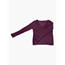 M6050 Trui van raglanjersey met V-hals