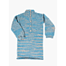 M6228 Jurk met lange mouwen en knopen op print fiche