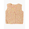 M6308 Mouwloos V-halsvest in ribbelsteek op print fiche