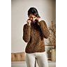 M6379 Maud trui met polokraag en papierprint