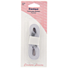 Elastique 6 mm tresse plate blanche -long. 5 m