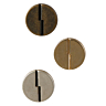 Set van 4 metalen knopen Ø 15 mm Zilver