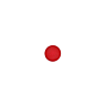 Set van 6 bolvormige knopen met oog Rood