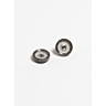 Set van 6 metalen knopen Ø22 mm Grijs