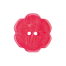 Set van 6 paarlemoer knopen met bloemen Ø 25 mm Roze