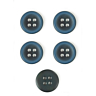 Lot de 5 boutons marine Ø 34 mm
